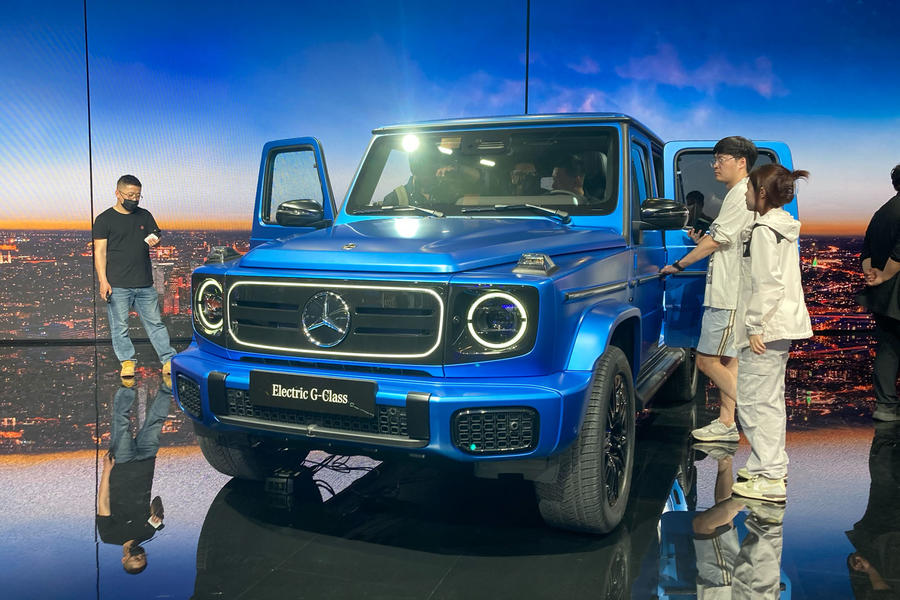 Mercedes G580 with EQ Technology at Beijing motor show â front