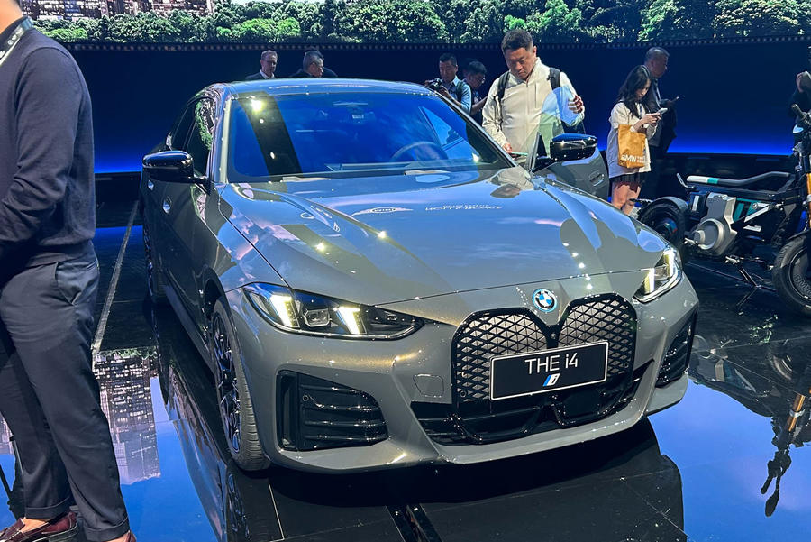 BMW i4 facelift at Beijing motor show â front