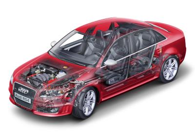 Audi RS4 B7 - cutaway