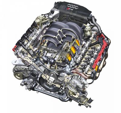Audi RS4 B7 - engine cutaway
