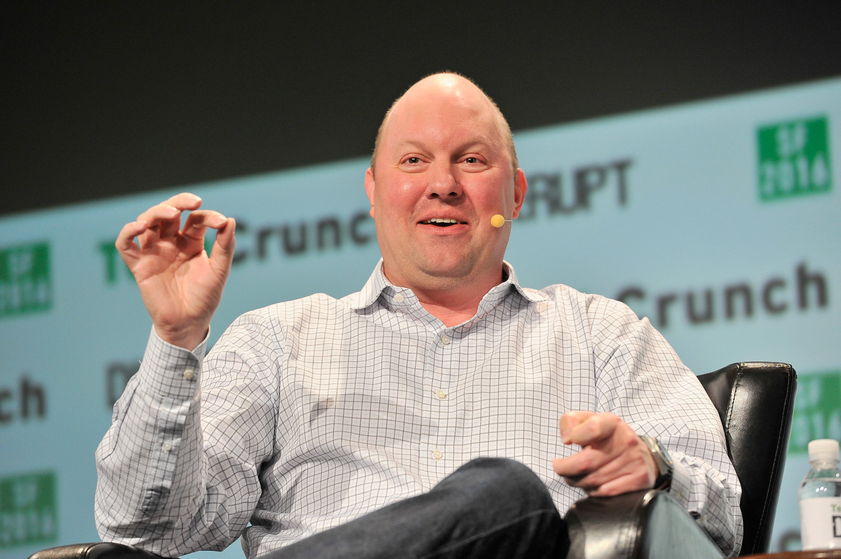 Entrepreneur Marc Andreessen speaks onstage during TechCrunch Disrupt SF 2016