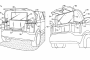 Ford frunk-mounted screen patent image