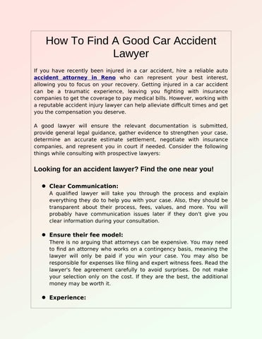Seek Legal Help Following a Car Crash with a Trustworthy Lawyer