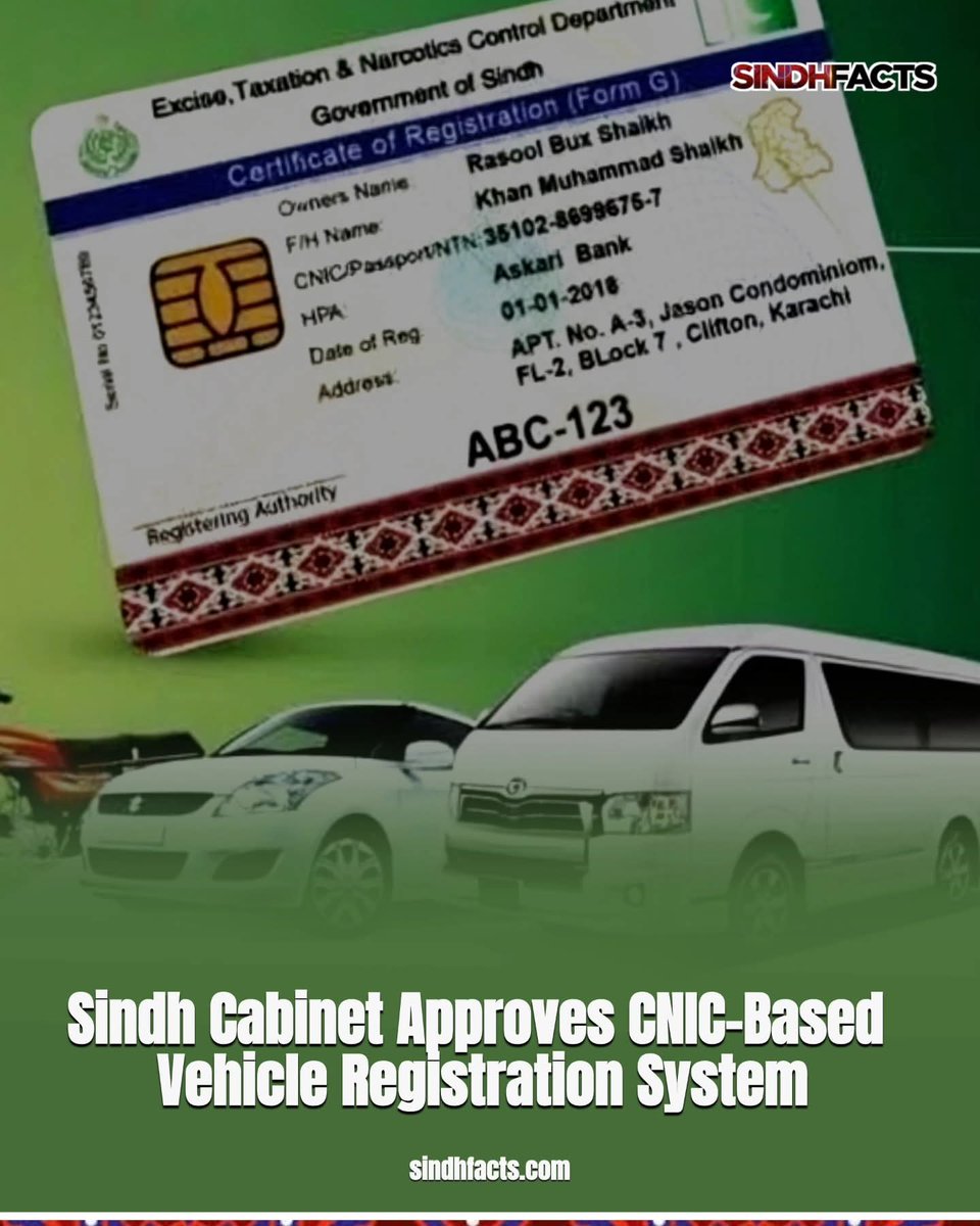 Information for Vehicle Owners: Associating Punjab Number Plates with CNIC