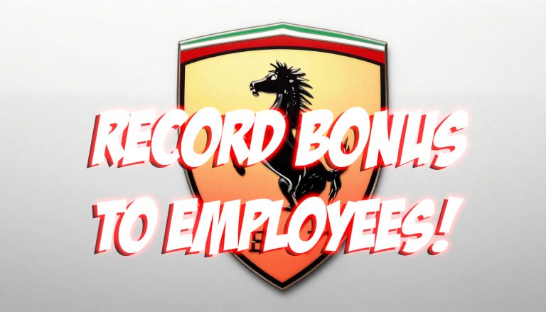 Ferrari Unveils Unprecedented Bonuses for Staff After a Prosperous Year
