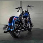 Custom Harley-Davidson Blue Dream Displays Managed Chicano Aesthetic