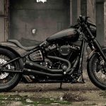 Custom Harley-Davidson Street Bob Crafted for Zombie-Series Pursuit Sequences