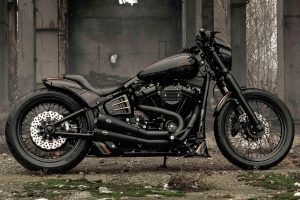 Custom Harley-Davidson Street Bob Crafted for Zombie-Series Pursuit Sequences