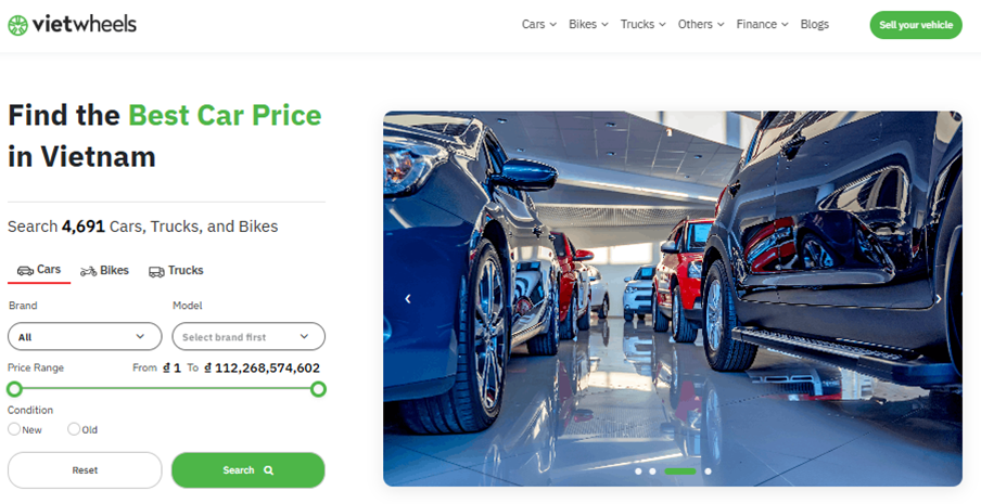 VietWheels: Leading Platform for Acquiring Cars in Vietnam