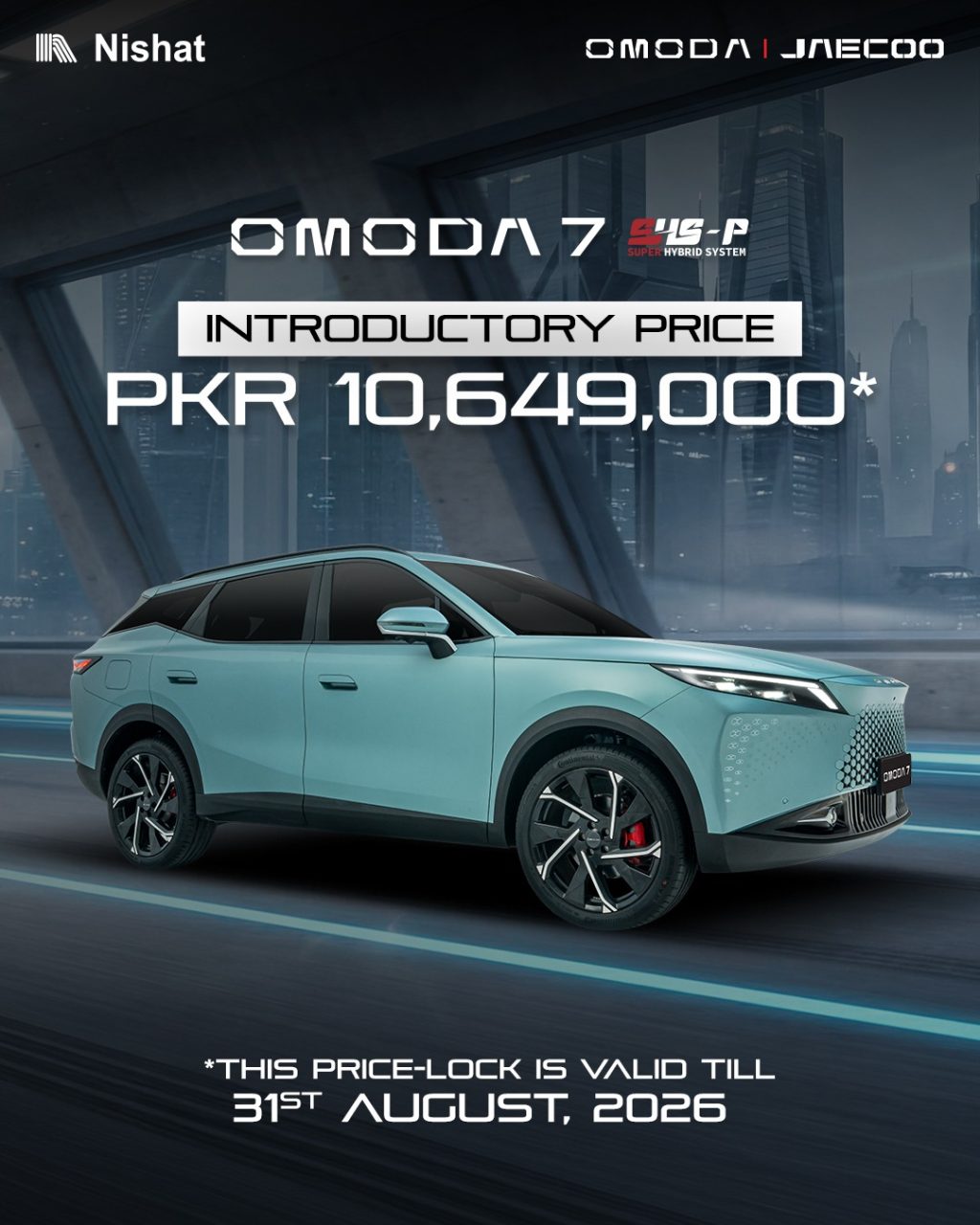 Omoda 7 Introduced in Pakistan with a Price Point of PKR 10,649,000