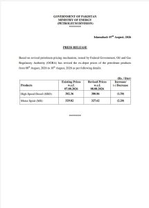 Petrol and Diesel Costs Cut in Pakistan