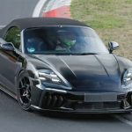 2027 Porsche 718 Boxster EV Seen with Light Covering