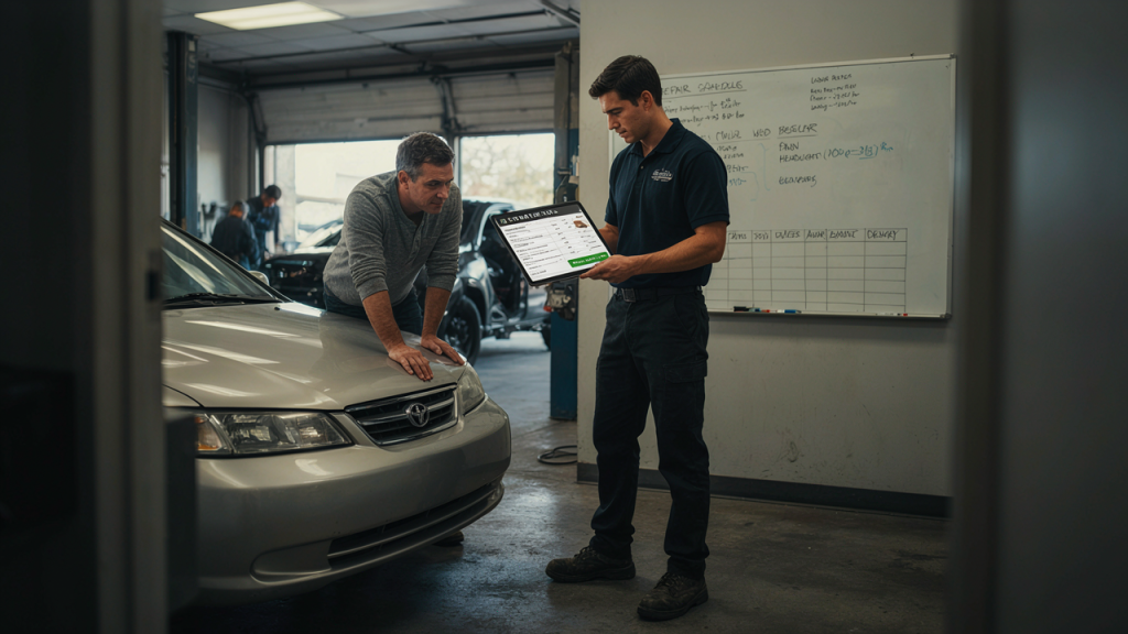 Contents of a Collision Repair Quote