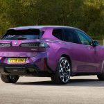 BMW iX3 in Eye-Catching Individual Purple Finish Stands Out